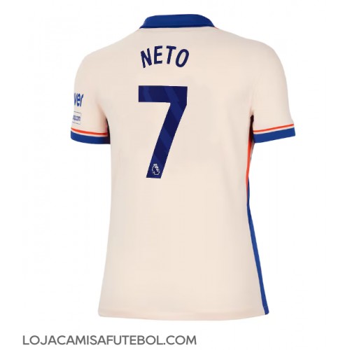 Camisa de Futebol Chelsea Pedro Neto #7 Equipamento Secundário Mulheres 2024-25 Manga Curta